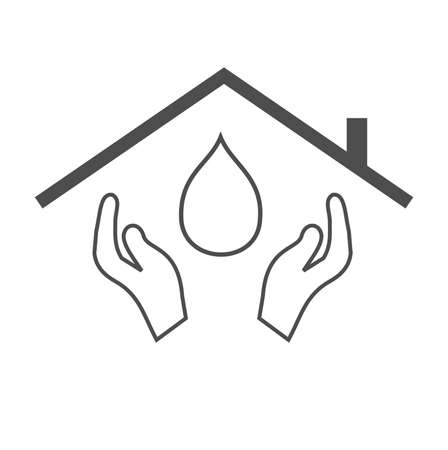 Give your blood Symbol of secure loving home vectorの写真素材