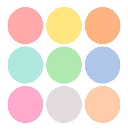multi Colored  circle vector template for stationary paper design, event invitation templateのイラスト素材