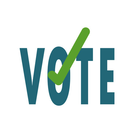 Voting Symbols vector design. template Elections icons. check marks.のイラスト素材