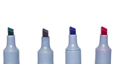 Permanent many color marker isolated on white background.の写真素材