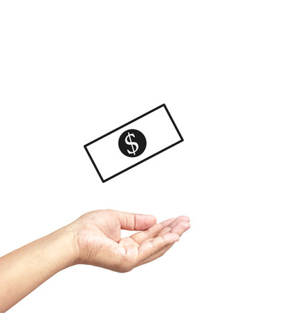 Hand accepting donations.
A donation idea for help.の写真素材