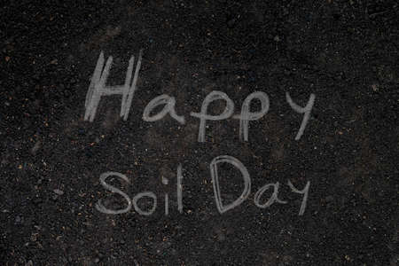 happy soil day. Soil background.の写真素材