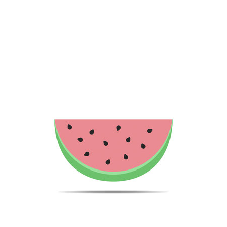 watermelon icon illustrationの写真素材