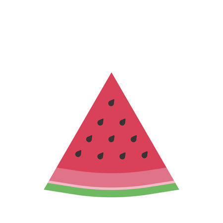illustration of watermelon wedgeの写真素材
