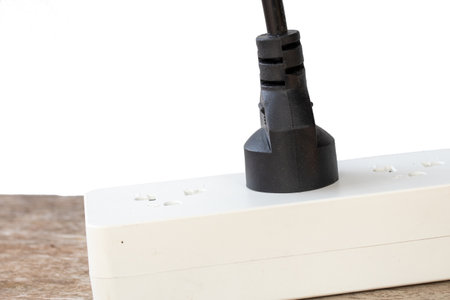 socket plug for charging,three way plugの写真素材