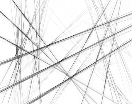 Abstract black and white background with crossing lines