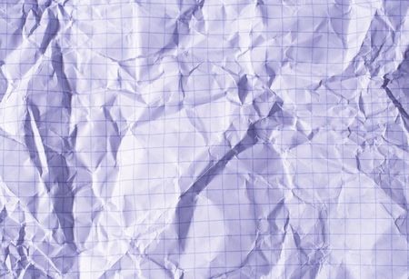 Crumpled squared paper (as a background)の写真素材