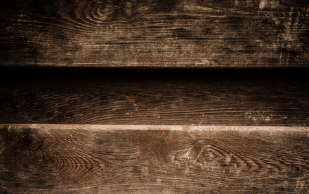 Grungy wooden background (wall of an old wooden house)の写真素材