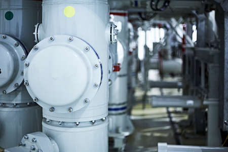 Generation of electricity, busbars with gas-insulatedの写真素材