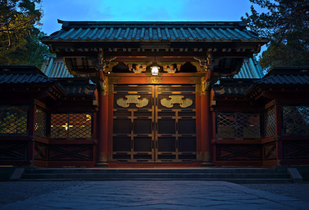 Beautiful gate nammed karamonのeditorial素材
