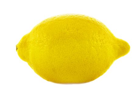 Heap of ripe fresh juicy lemon isolated over white backgroundの写真素材