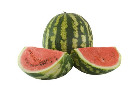 watermelon isolated on white backgroundの写真素材