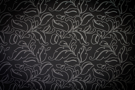 Vintage dark damask seamless floral pattern backgroundの写真素材