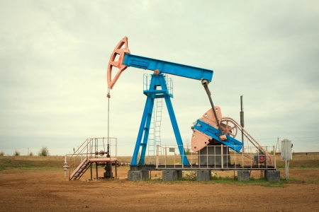 Oil pump. Oil industry equipment.の写真素材