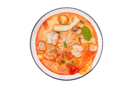 Tom Yum Goong, Thai Spicy Soup with Seafood