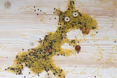animal hazelnuts pastaの写真素材