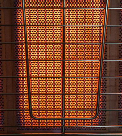 burning of gas in the gas heater ceramics backgroundの写真素材