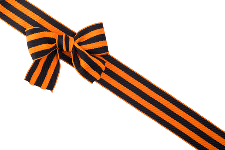 St. George's  ribbon isolated Memory symbol of Great Victory of May 9の写真素材