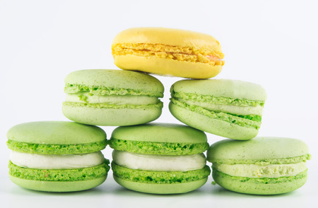 mint green liver lined up, on white backgroundの写真素材