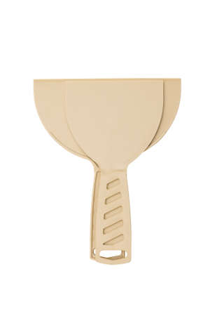 construction trowel isolated on white backgroundの写真素材