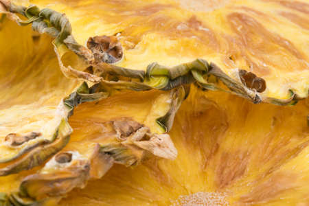 dried pineapple, beautiful background close-upの写真素材