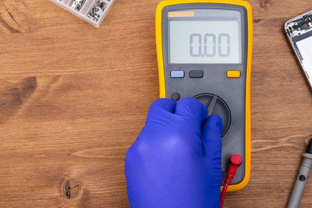the process of setting up an electrical appliance to diagnose an electrical circuit break and an...