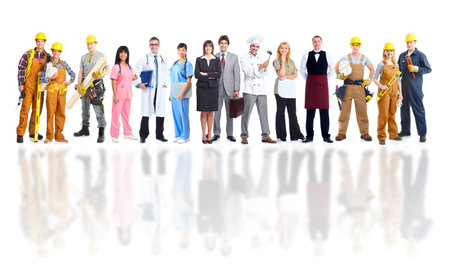 Group of industrial workers. Group of industrial workers.