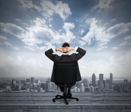 Relaxing businessman Relaxing businessman