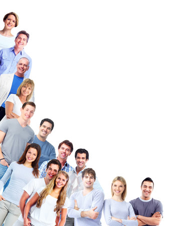 Group of men and women Group of men and women