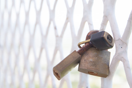 Love locksの写真素材