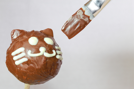 Valentine Chocolate Handmade Catsの写真素材
