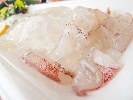 Squid legs making aliveの写真素材