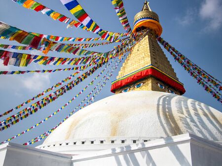 Boudhanath in Kathmanduの写真素材
