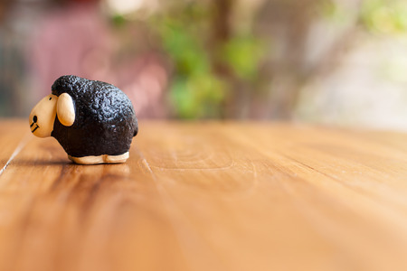 sheep doll backgroundの写真素材