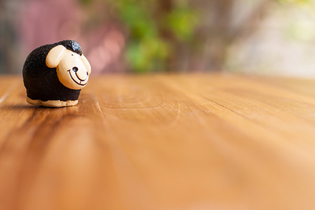 sheep doll backgroundの写真素材