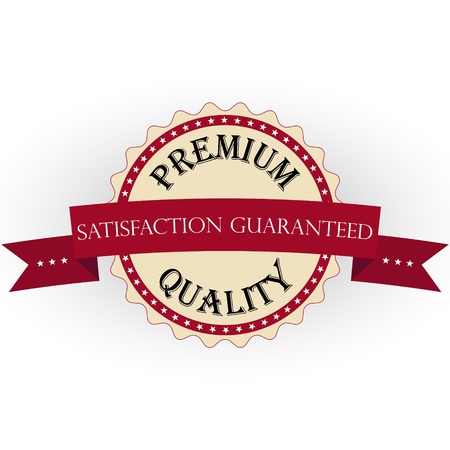 Premium Quality Labels with retro vintage designのイラスト素材