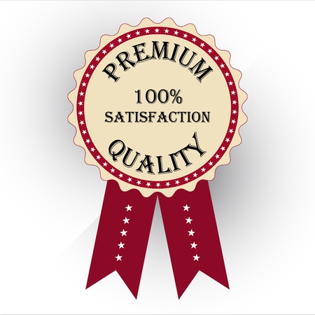 Premium Quality Labels with retro vintage designのイラスト素材