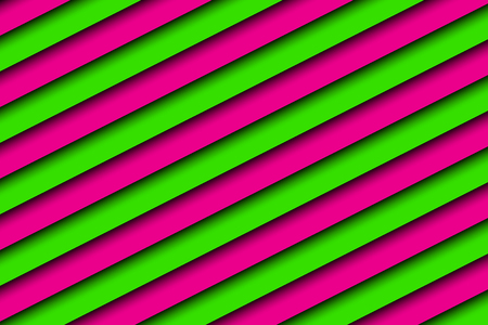 Pink and green abstract background with diagonal stripesのイラスト素材