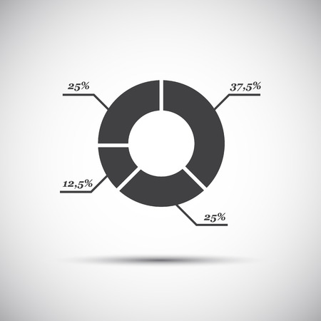 Simple circle diagram for your infographic and templatesのイラスト素材