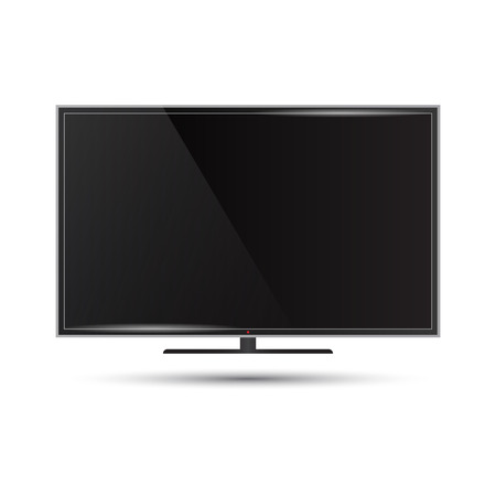 Illustration of a modern flat screen televisionのイラスト素材