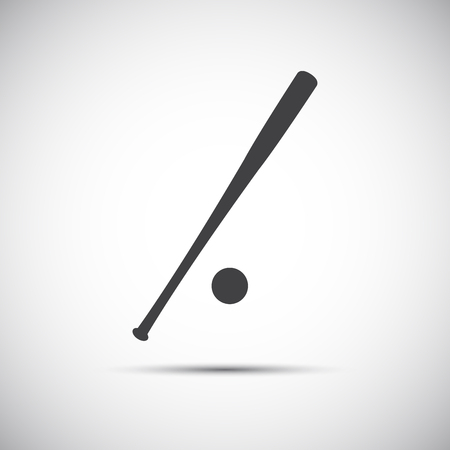 Simple icon baseball bat illustrationのイラスト素材