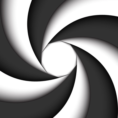 Dark grey and white modern swirl, abstract background, simple illustrationのイラスト素材