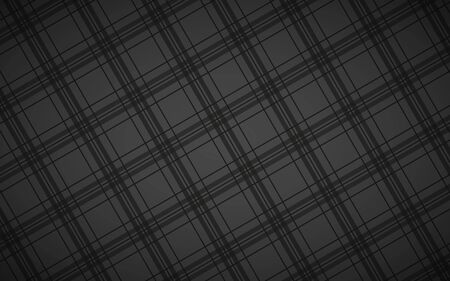 Black and grey fabric, abstract tartan patternのイラスト素材