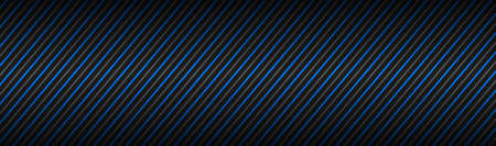 Dark abstract header with blue and gray striped pattern. Diagonal lines and strips. Vector illustration bannerのイラスト素材