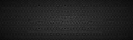 Black abstract banner with rectangles. Modern vector widescreen header. Simple texture illustration