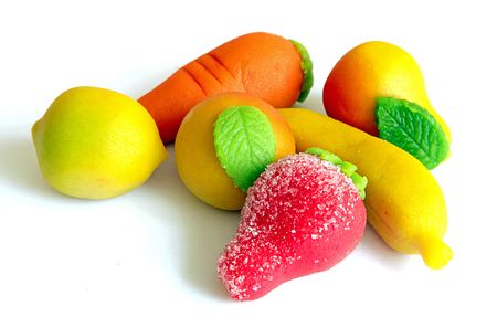 Marzipan fruitの写真素材