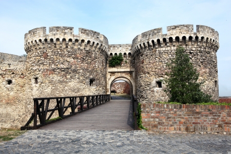 The Kalemegdan Fortress in Belgrade, Croatia, summer.のeditorial素材