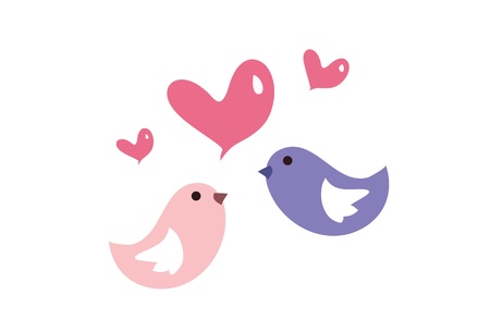 Love birds all around youのイラスト素材