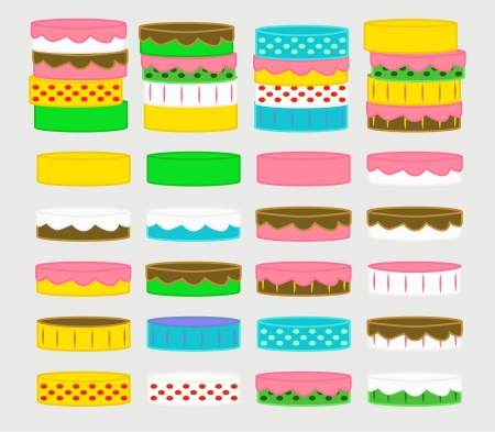 Collection Cakesのイラスト素材