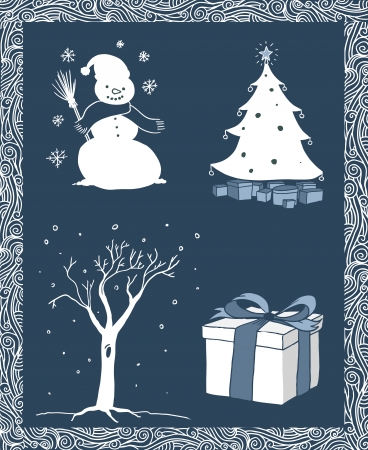  Christmas Drawings のイラスト素材